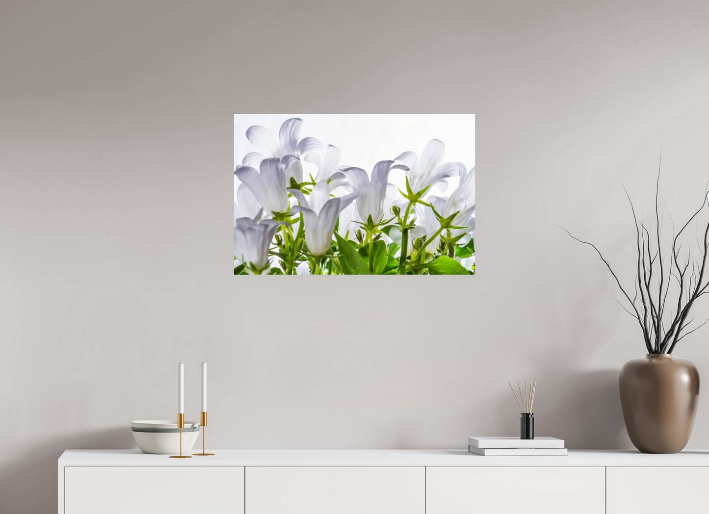 75 x 50 cm, ChromaLuxe HD Metal Print Glockenblume_01