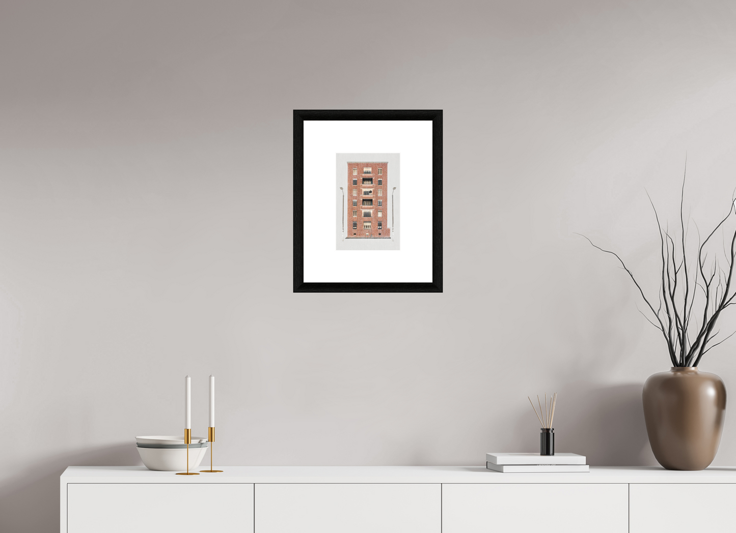 20 x 30 cm, Le Havre _ Framed _Passepartout_Photo Silk Baryta Hahnemuehle Two_Lights