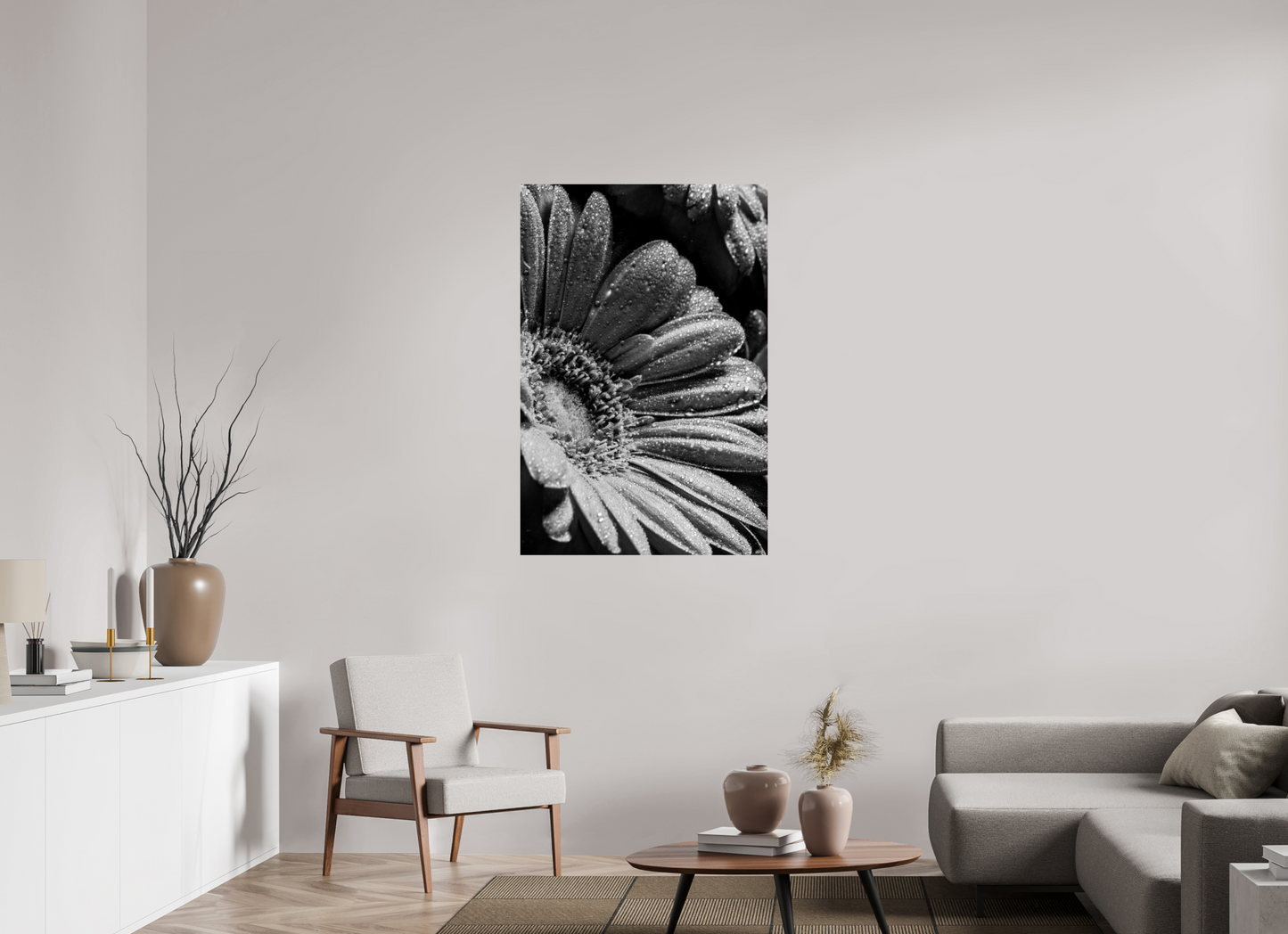 80 x 120 cm, ChromaLuxe HD Metal Print Gerbera_01