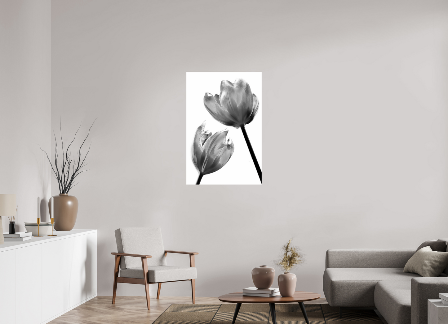 70 x 105 cm, Fine Art Print Baryta auf Alu-Dibond Tulpe-09