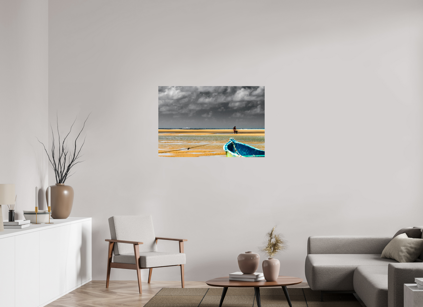 105 x 70 cm, Fine Art Print auf Alu-Dibond ohne Aufhang Praia das Conchas - Maceió - AL