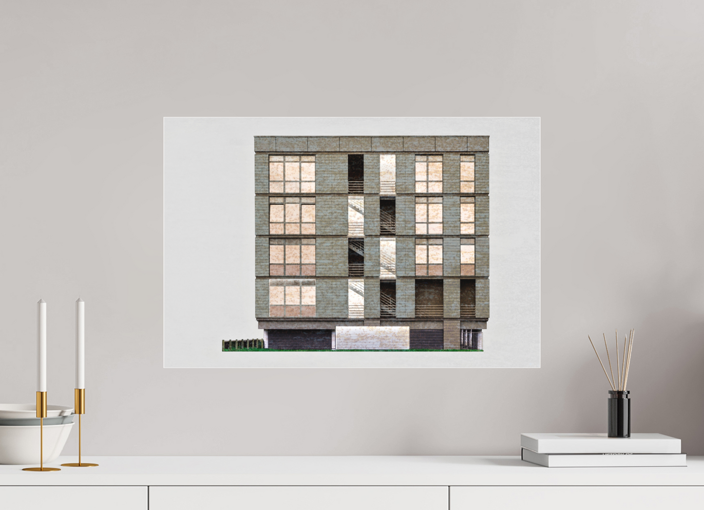 60 x 40 cm, Fine Art Acrylglas Matt Ascending_Stairs