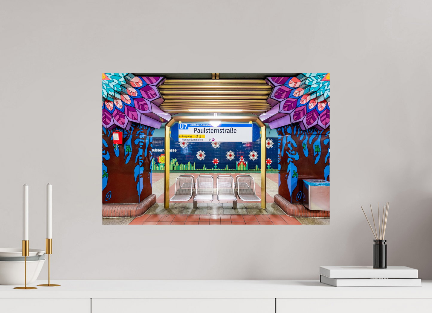 60 x 40 cm, Fine Art Print Metallic Edition Paulsternstrasse #2 Berlin