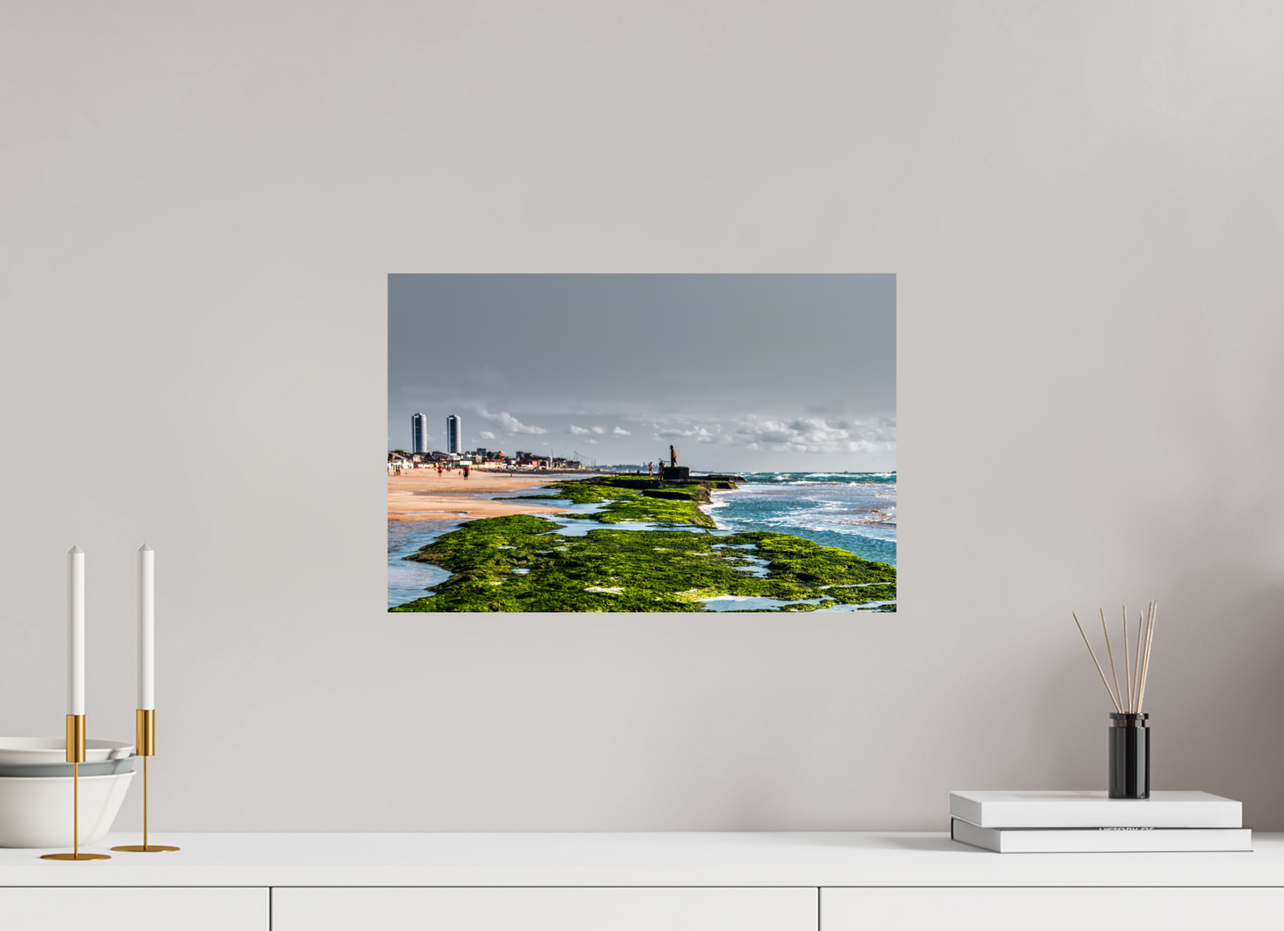 45 x 30 cm, Fine Art Print auf Alu-Dibond ohne Aufhang Praia do Pina - Recife - PE