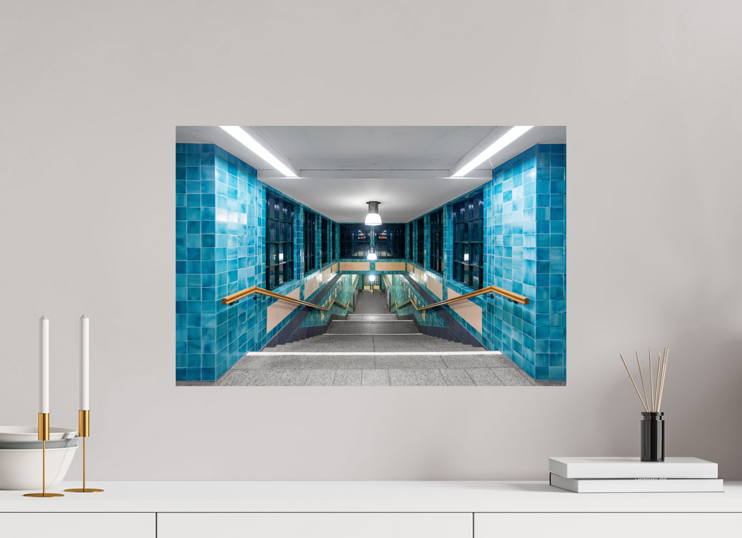 60 x 40 cm, Fine Art Print Metallic Edition Sierichstraße #3 Hamburg