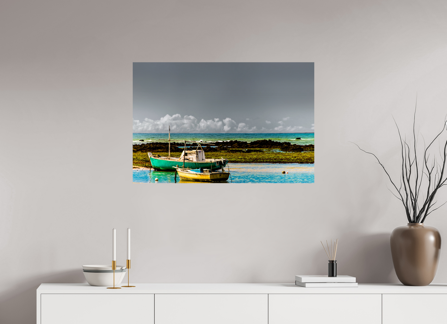90 x 60 cm, Fine Art Print auf Alu-Dibond ohne Aufhang Itapuã - Salvador - BA