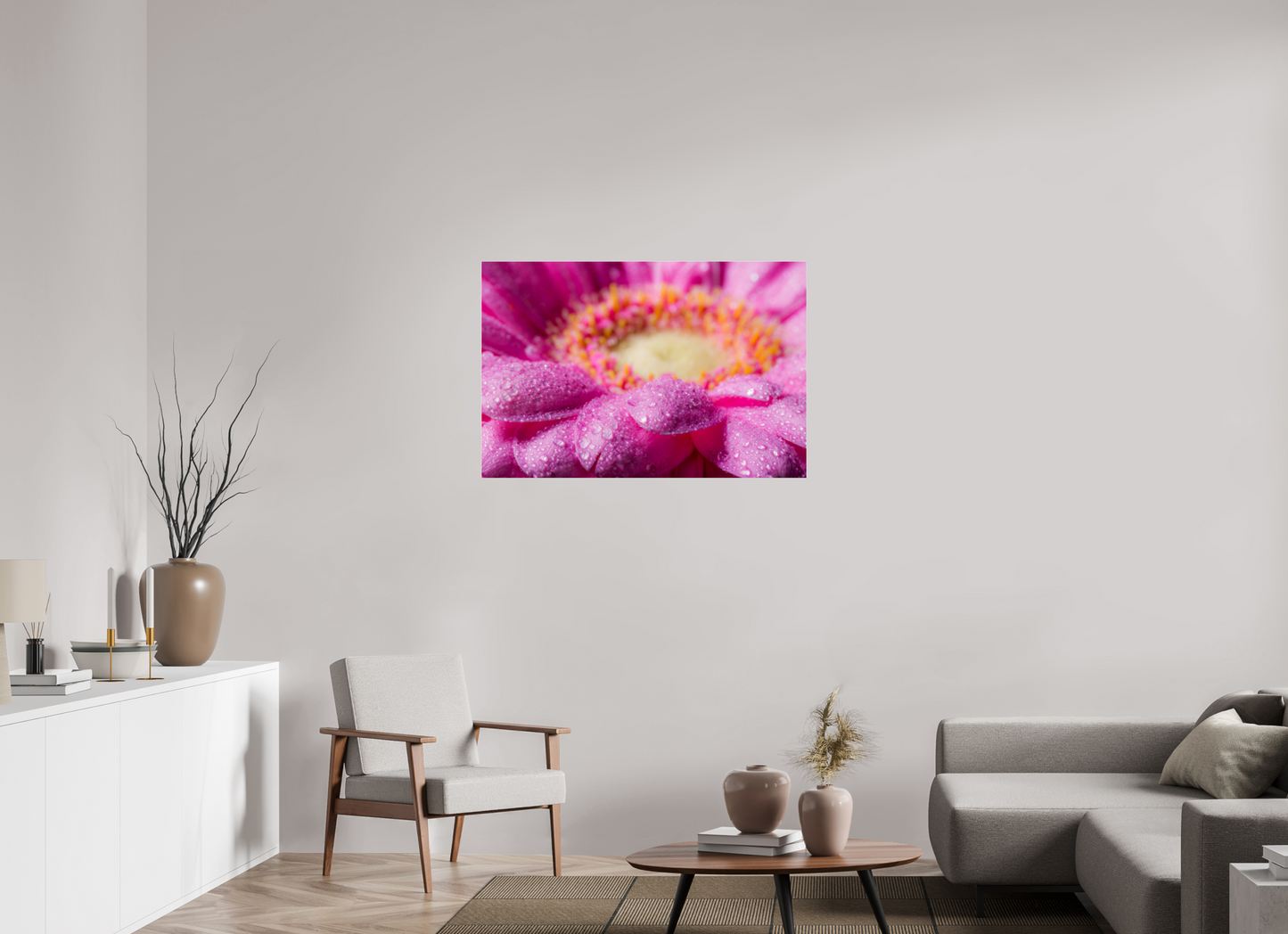 105 x 70 cm, Glänzender Foto-Abzug Acrylglas Gerbera_03