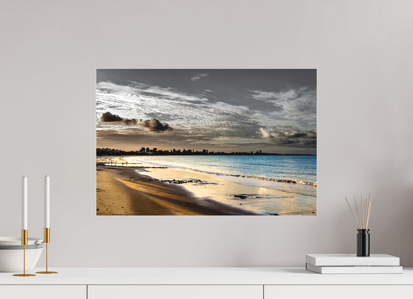 60 x 40 cm, Fine Art Acrylglas Matt Praia do Manaíra - João Pessoa - PB