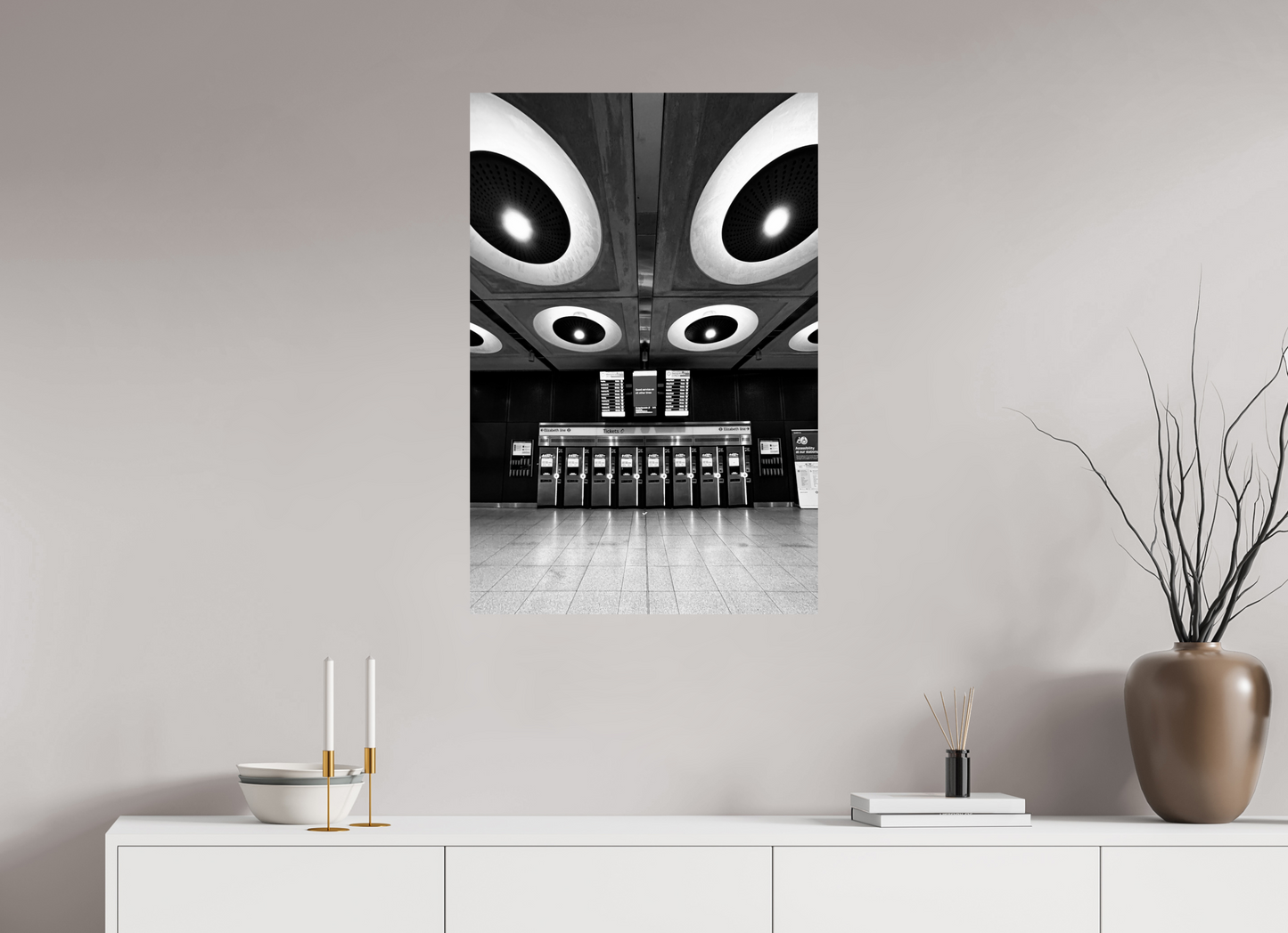 60 x 90 cm, Fine Art Print Metallic Edition Farrington #4 London