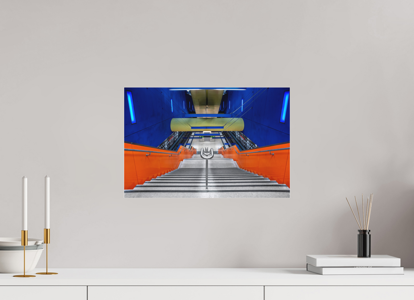 45 x 30 cm, Fine Art Acrylglas Matt Olympia Einkaufszentrum #1 München