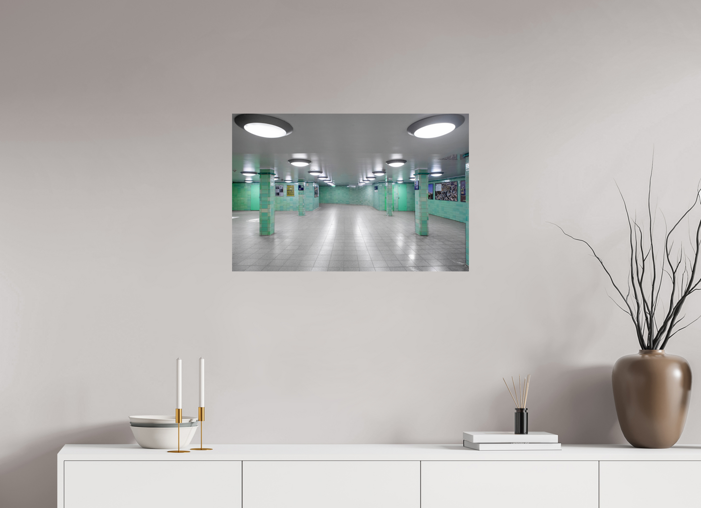 75 x 50 cm, Fine Art Print Metallic Edition Berlin Alexanderplatz