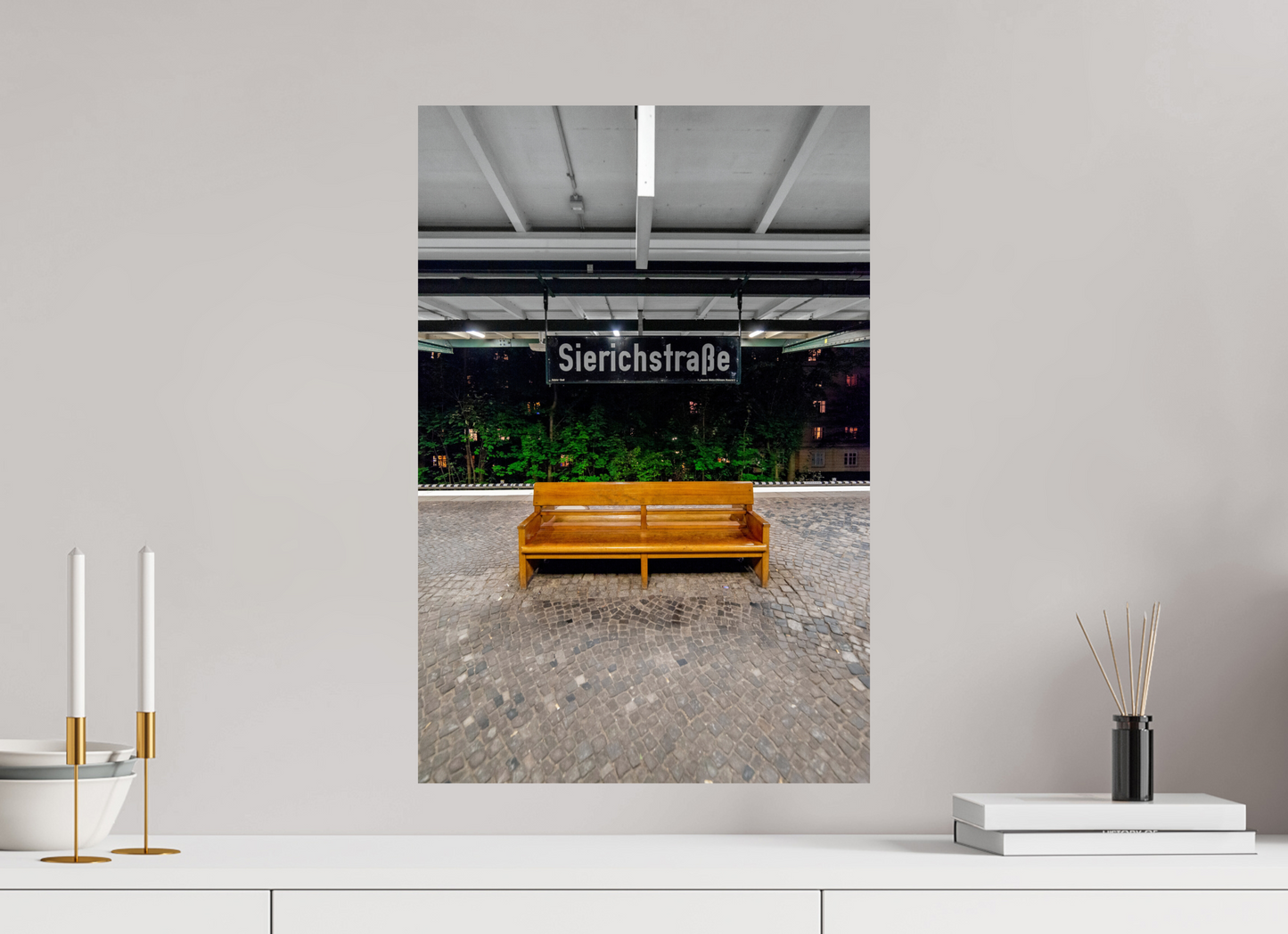 40 x 60 cm, Fine Art Print Metallic Edition Sierichstrasse #2 Hamburg