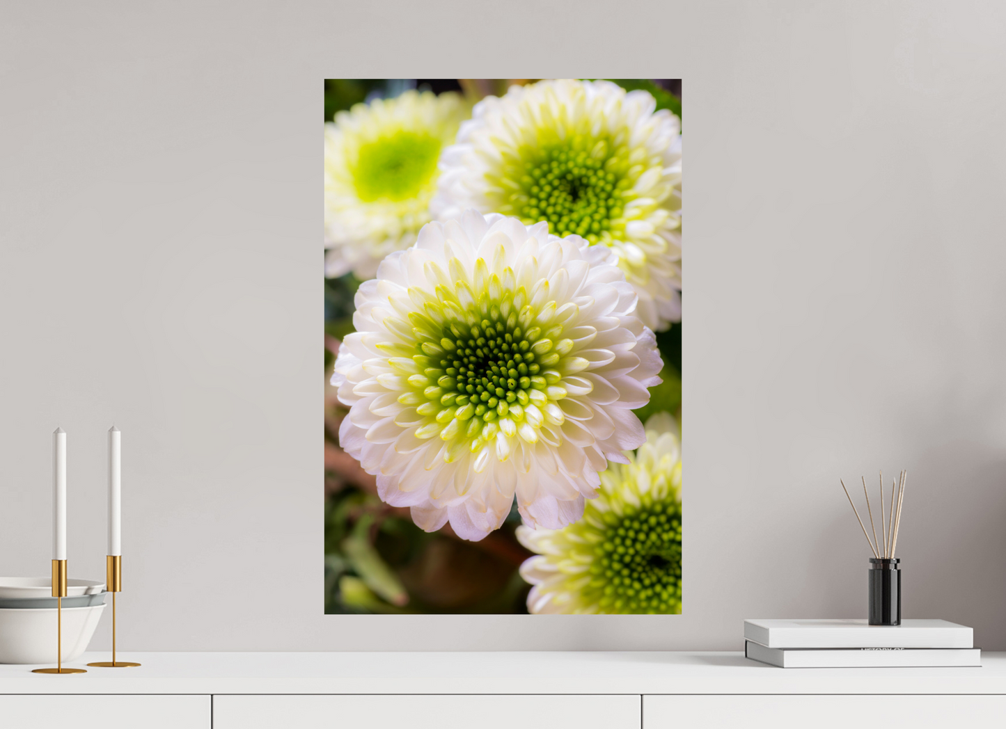 40 x 60 cm, ChromaLuxe HD Metal Print Chrysanthemen-01