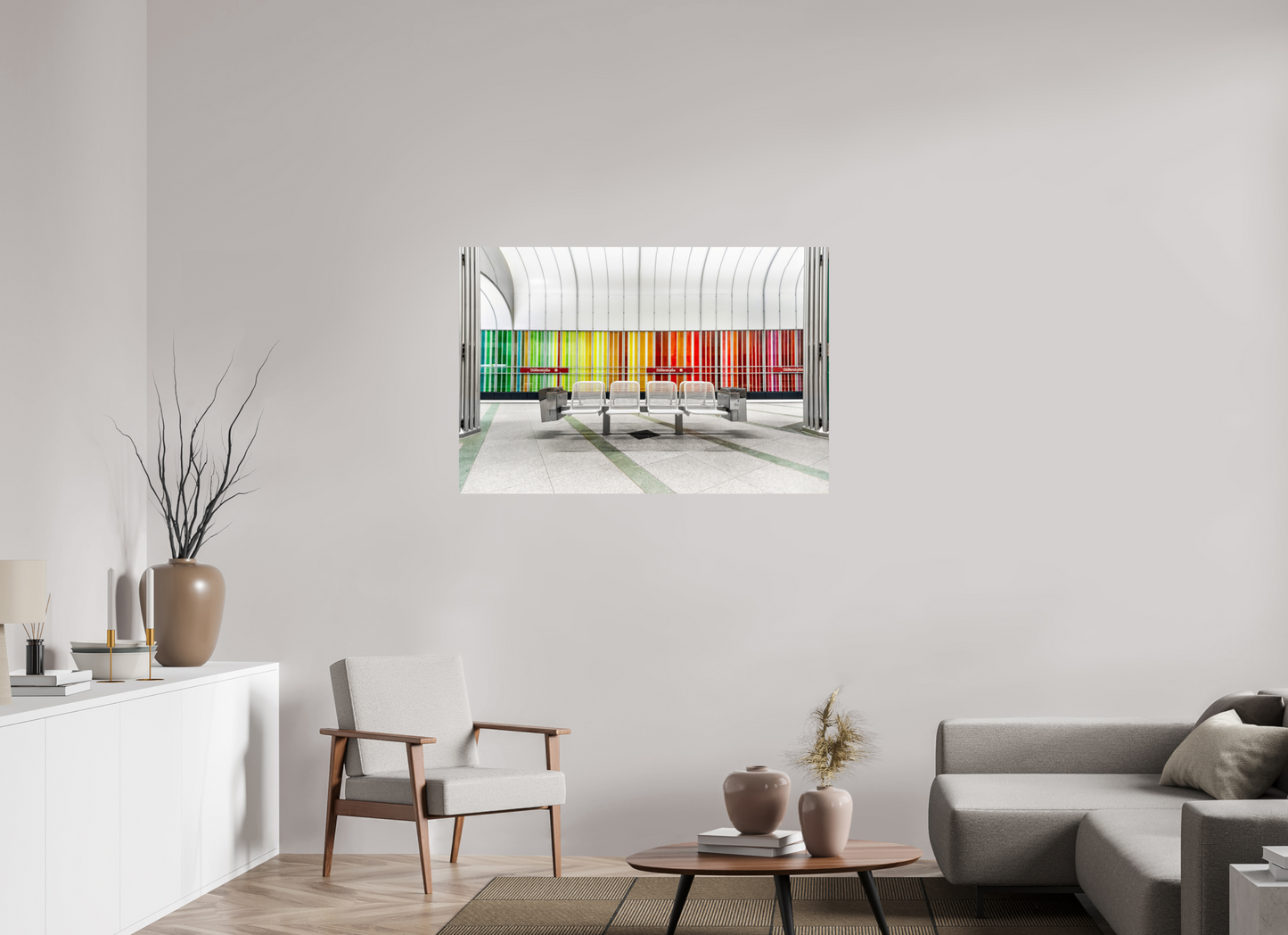 120 x 80 cm, Fine Art Print Metallic Edition Düfelrlstrasse #1 München