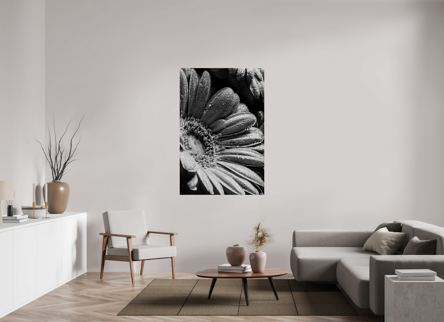 100 x 150 cm, ChromaLuxe HD Metal Print Gerbera_01