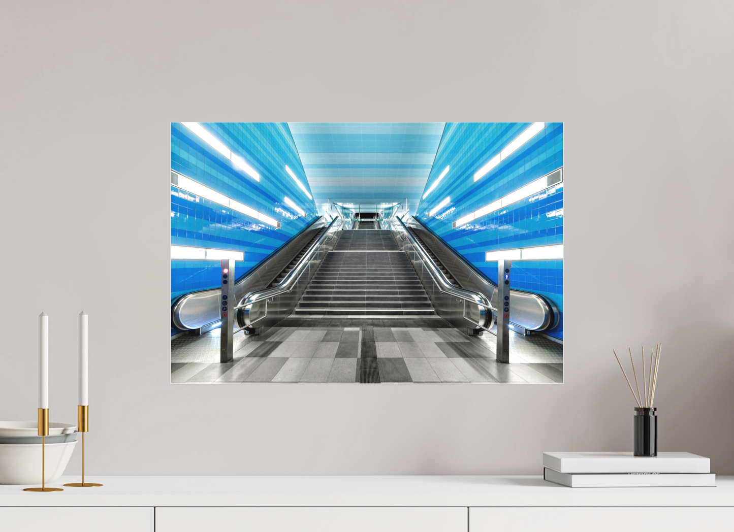 60 x 40 cm, Fine Art Acrylglas Matt Überseequartier #2 Hamburg