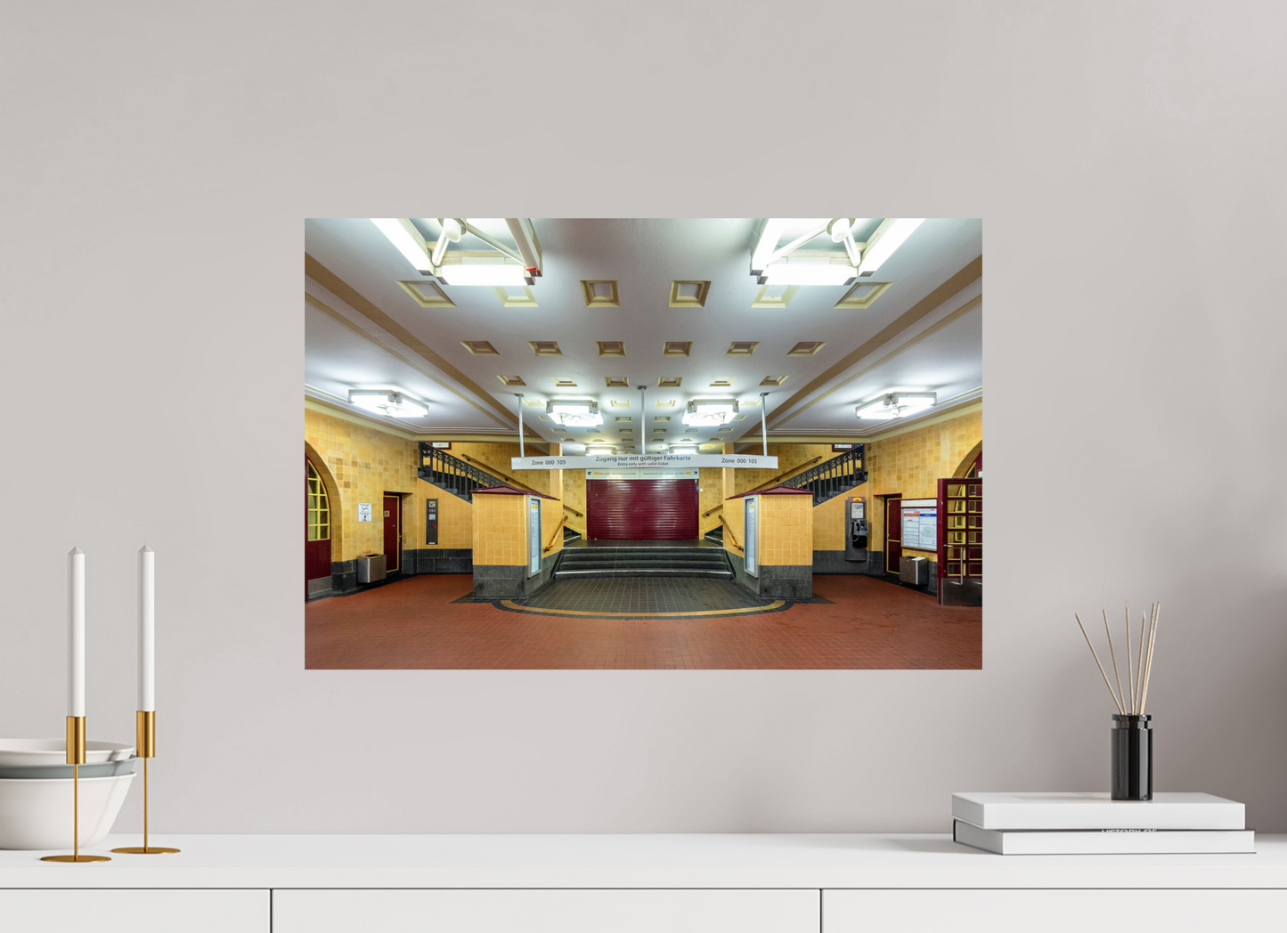 60 x 40 cm, Fine Art Print Metallic Edition Mundsburg #1 Hamburg