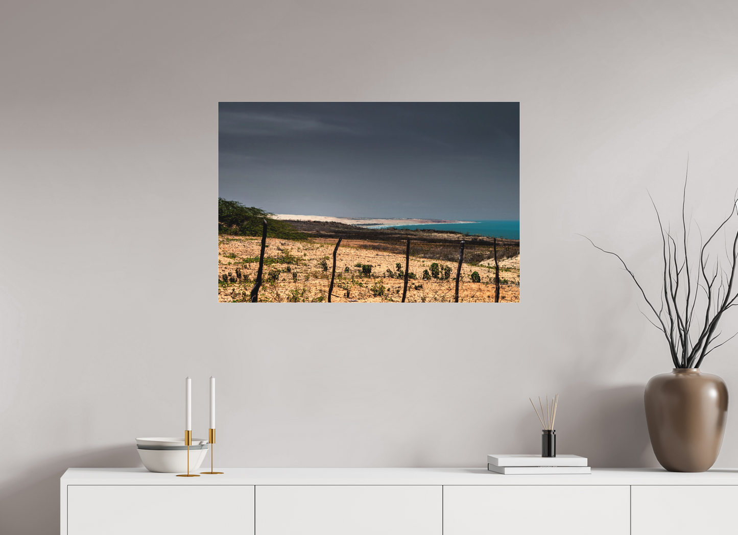 90 x 60 cm, Fine Art Acrylglas Matt Ponta do Mel - Areia Branca - RN #3