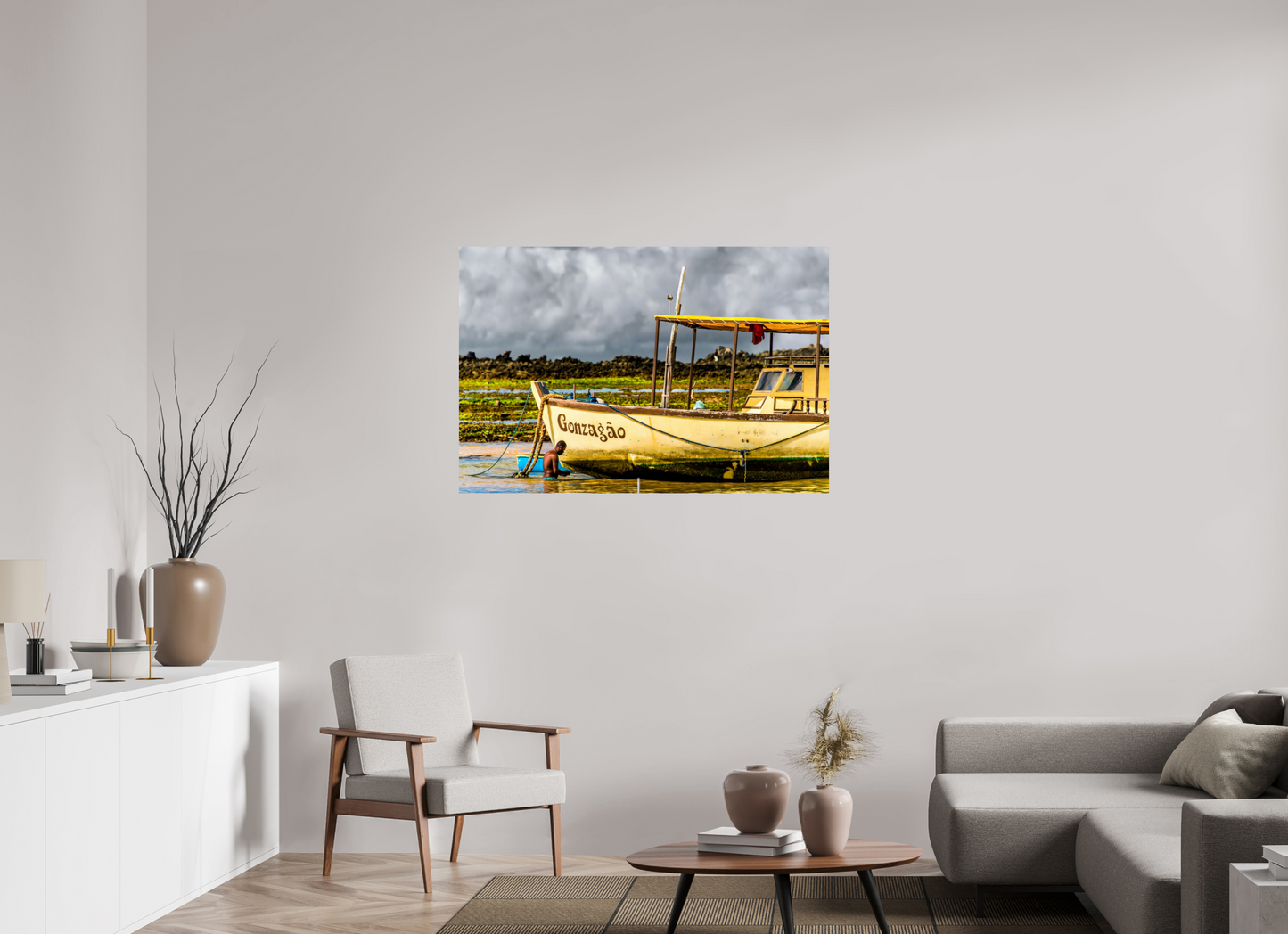 120 x 80 cm, Fine Art Print auf Alu-Dibond ohne Aufhang Itapuã - Salvador - BA. #2
