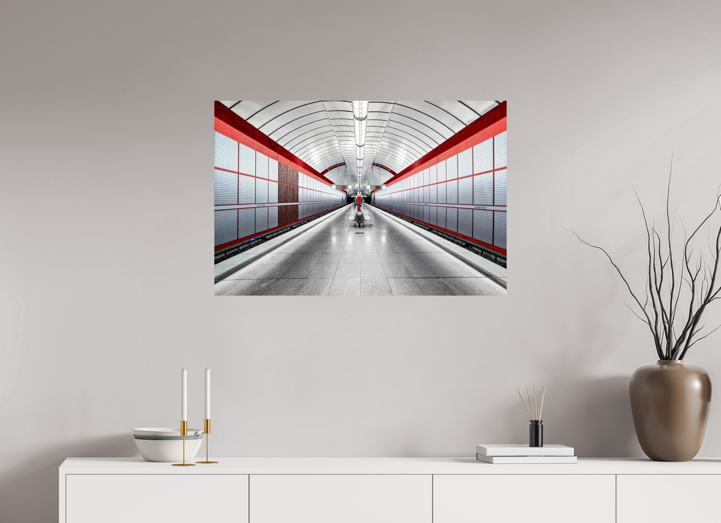 90 x 60 cm, Fine Art Print Metallic Edition Kreillerstrasse #2 München