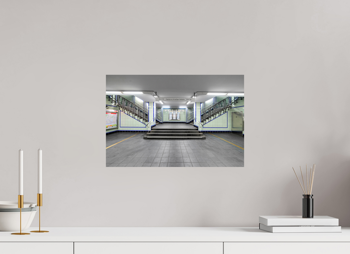 45 x 30 cm, Fine Art Print Metallic Edition Hamburger Strasse #5