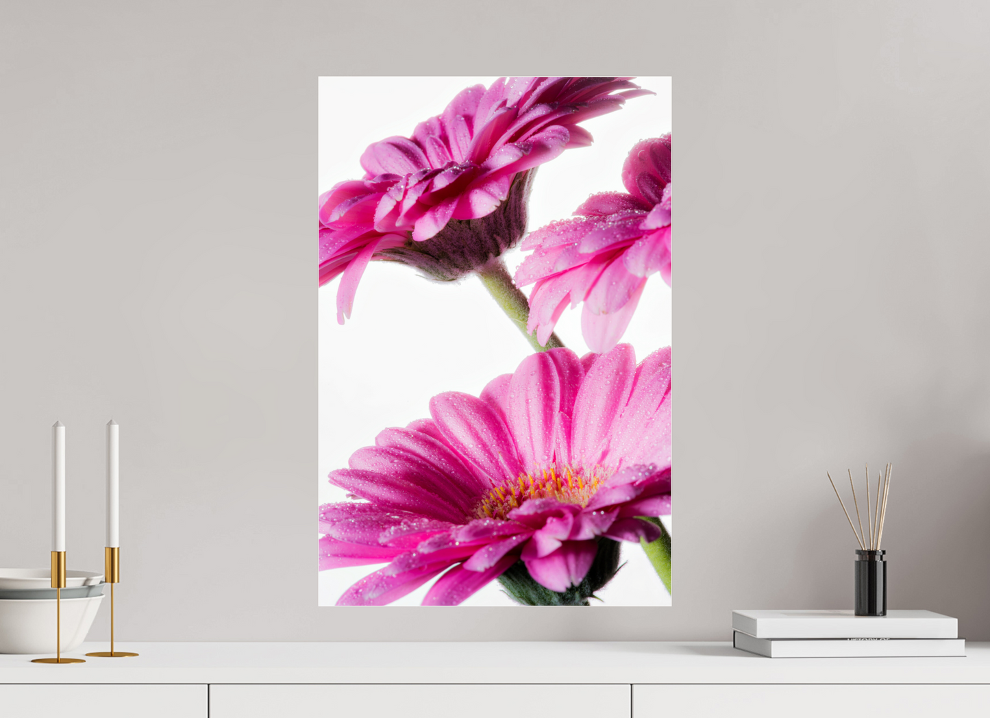 40 x 60 cm, Glänzender Foto-Abzug Acrylglas Gerbera_07