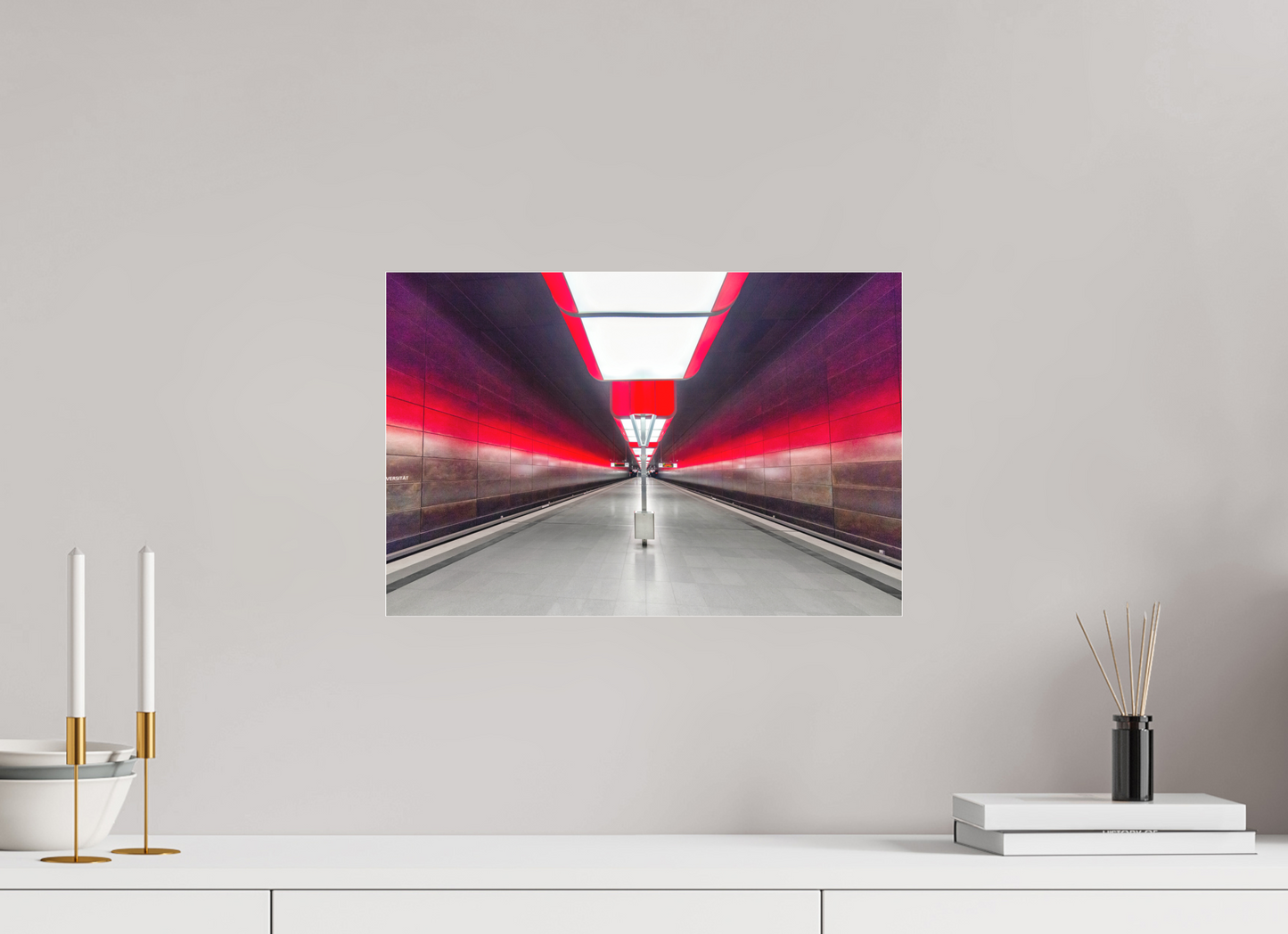 45 x 30 cm, Fine Art Acrylglas Matt Hafen City Universitaet_3 Hamburg