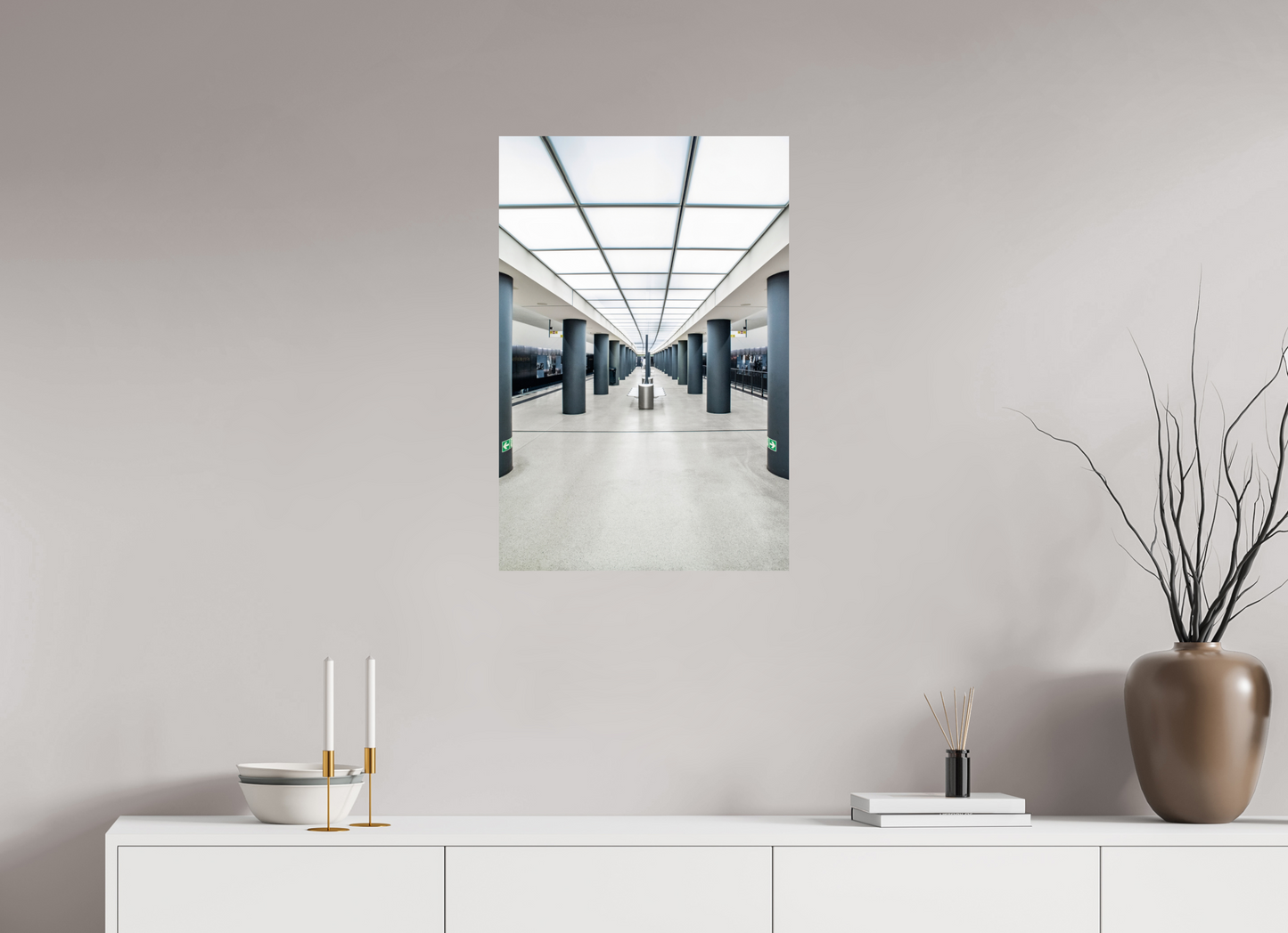 50 x 75 cm, Fine Art Print Metallic Edition Brandenburger-Tor #4 Berlin