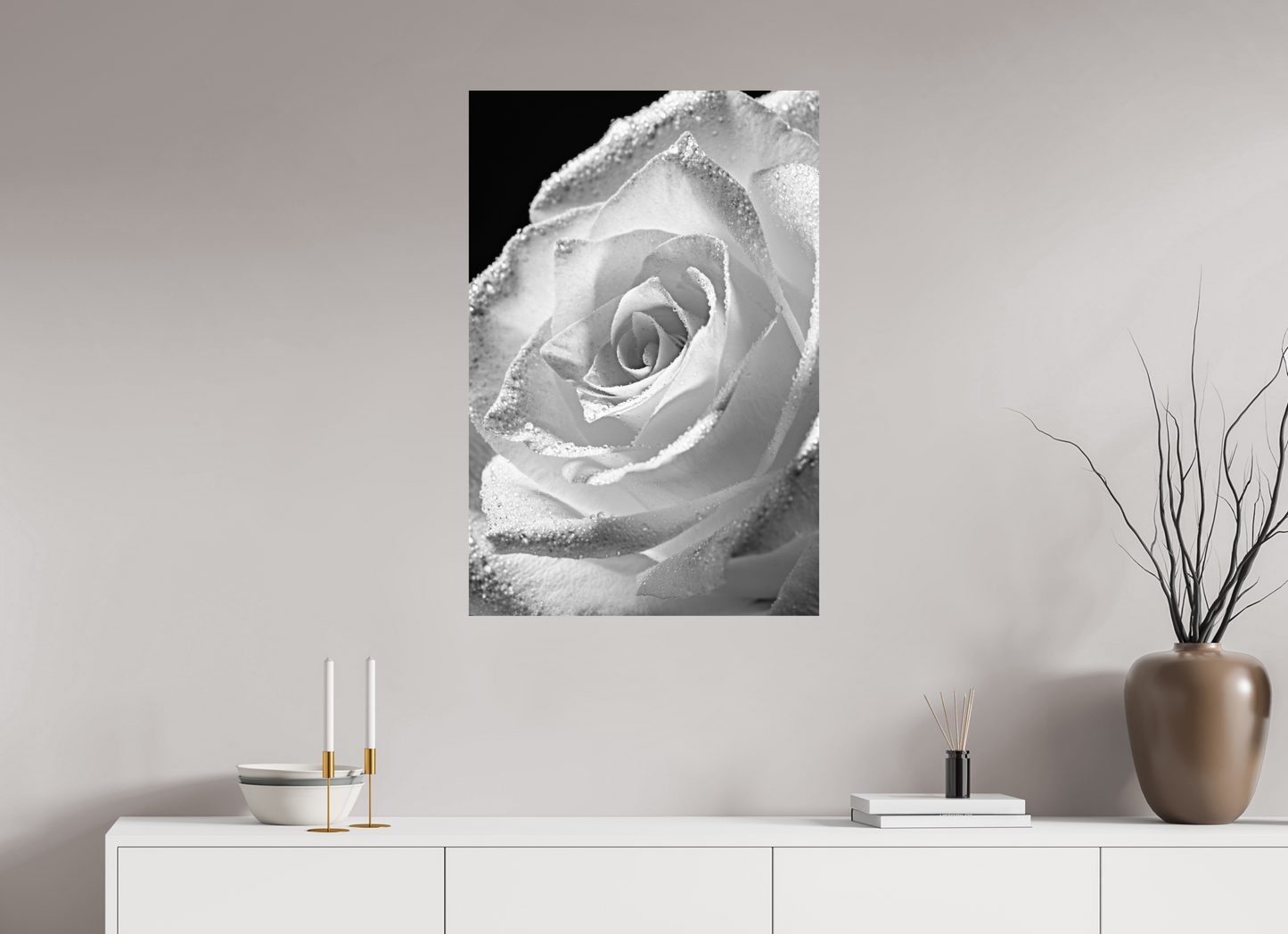 60 x 90 cm, ChromaLuxe HD Metal Print Rose_06