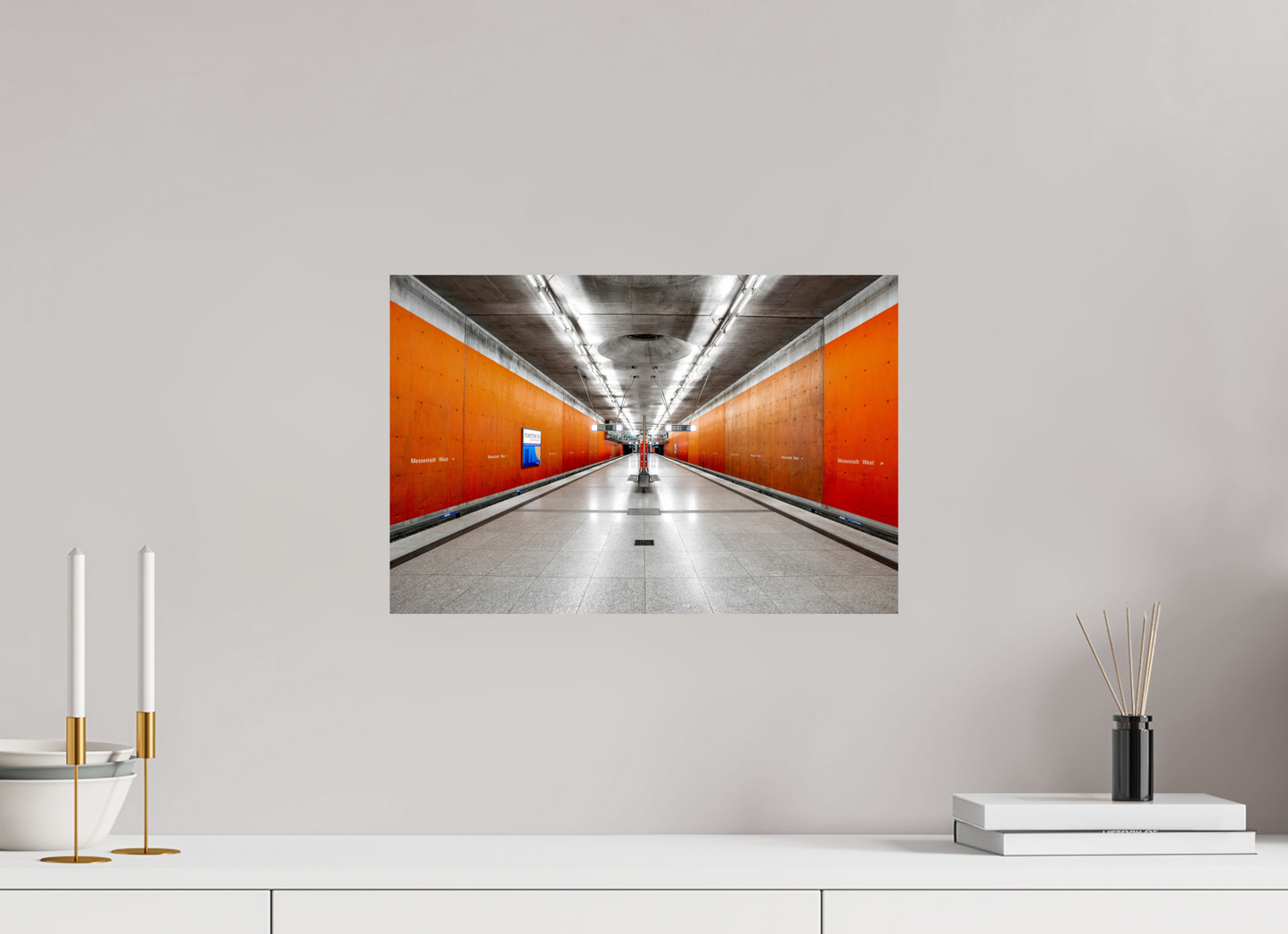 45 x 30 cm, Fine Art Print Metallic Edition Messestadt-West #1 München