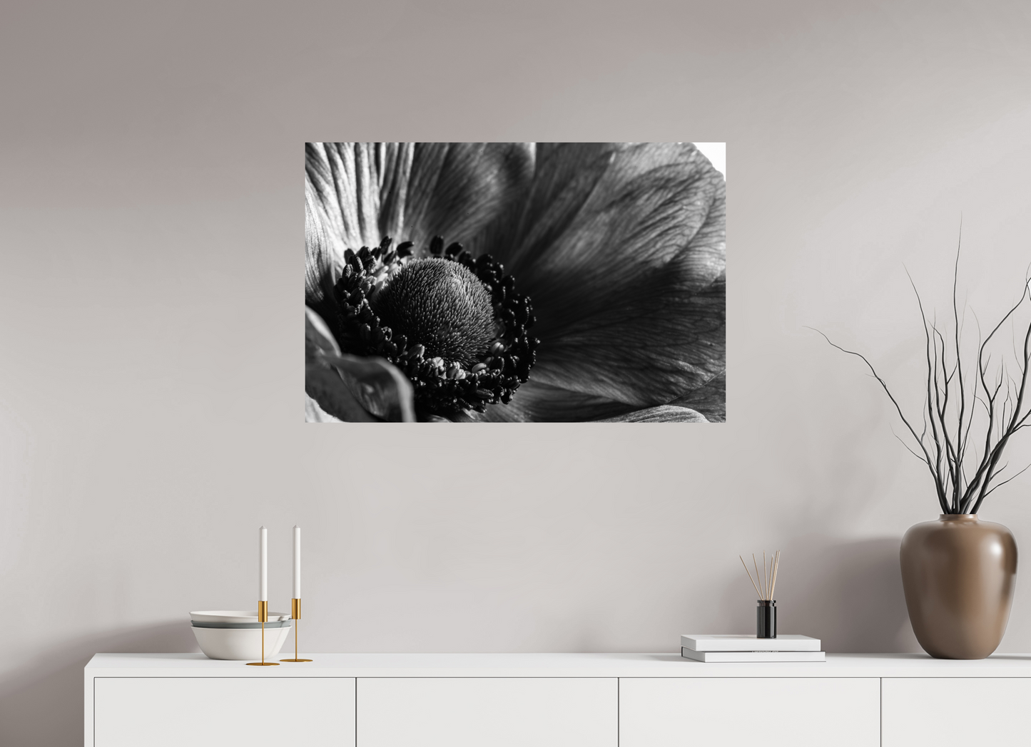90 x 60 cm, ChromaLuxe HD Metal Print Kronenanemone_03