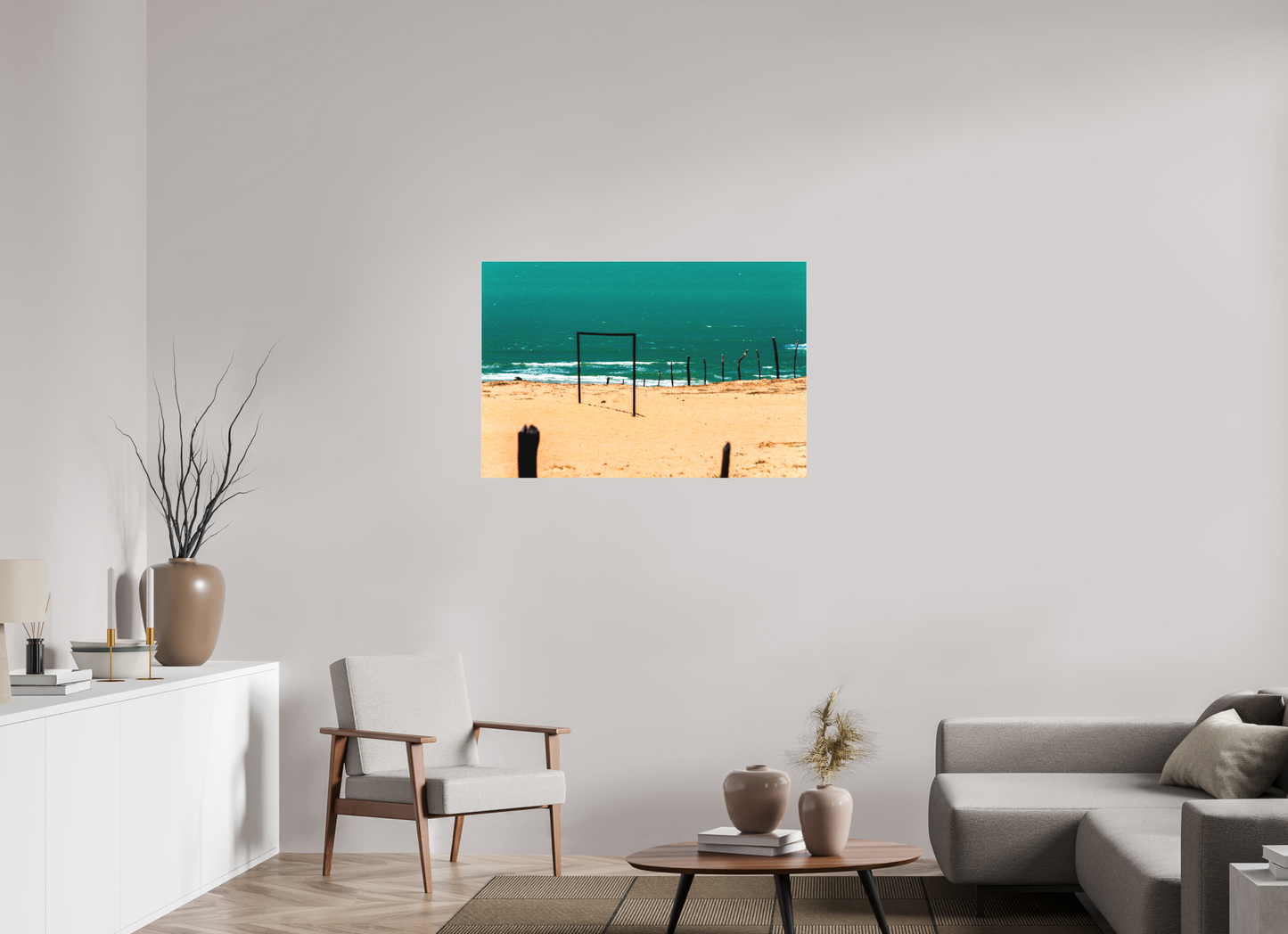 105 x 70 cm, Fine Art Acrylglas Matt Ponta do Mel - Areia Branca - RN #2