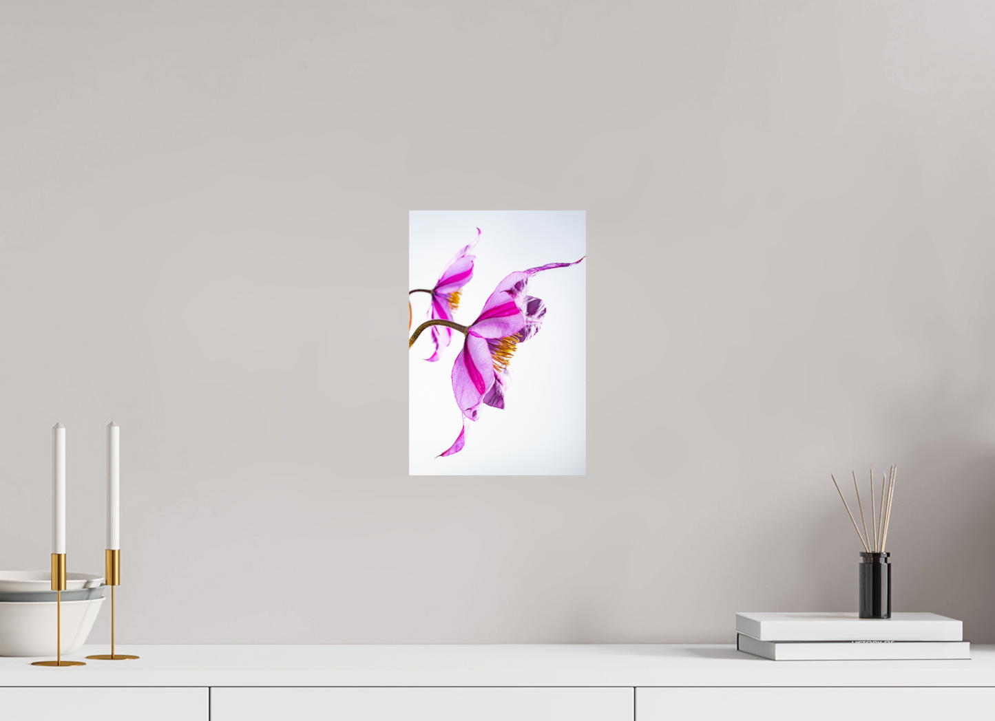 20 x 30 cm, ChromaLuxe HD Metal Print Clematis-06