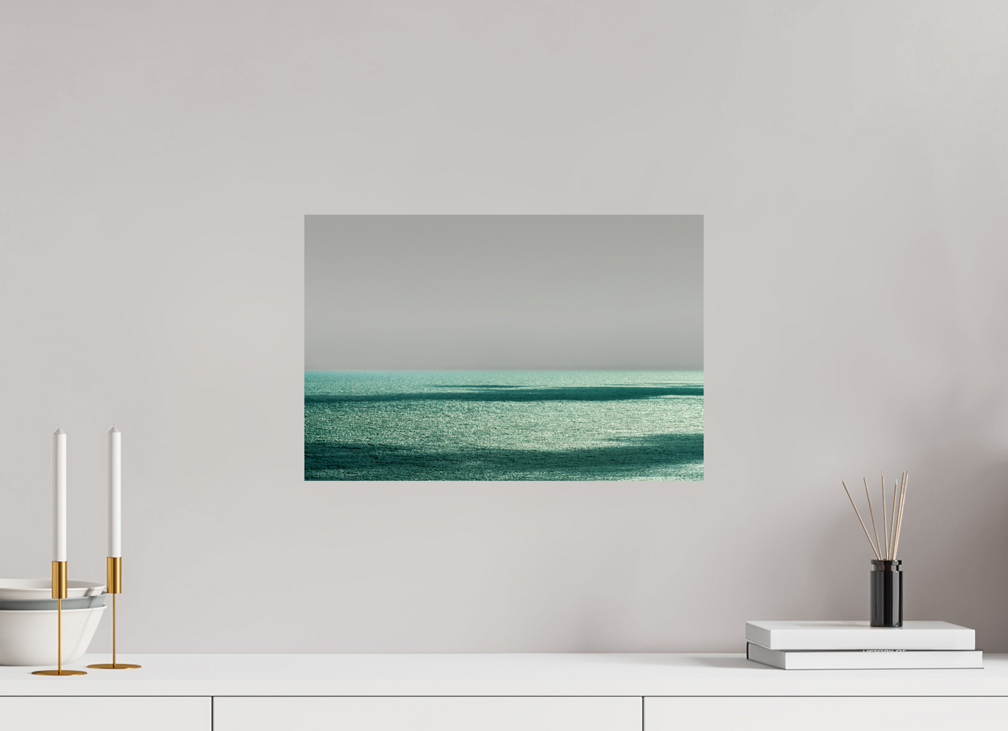 45 x 30 cm, Fine Art Print auf Alu-Dibond ohne Aufhang Book Cover Brazil Waterline -RN