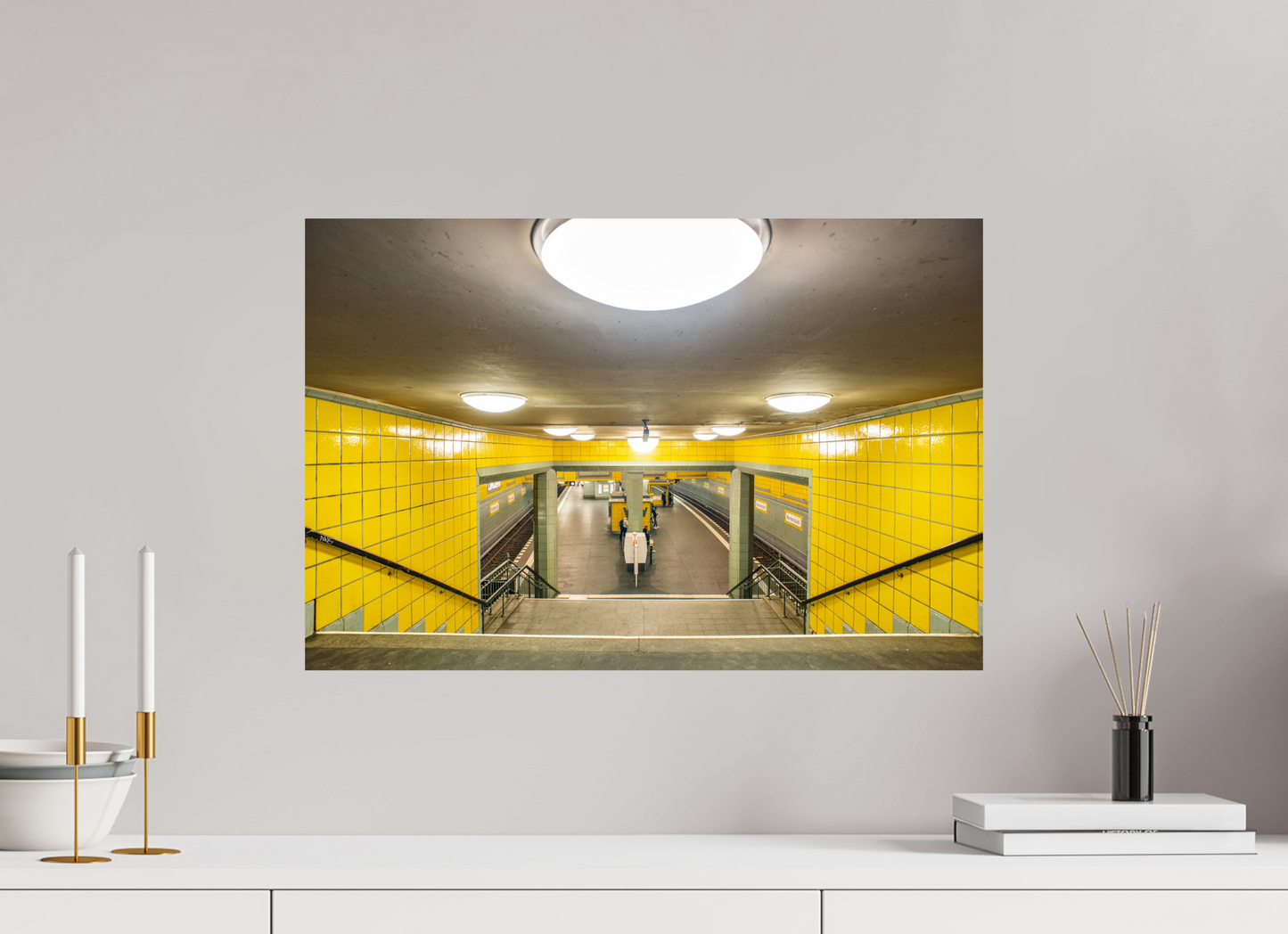 60 x 40 cm, Fine Art Print Metallic Edition Hermannsplatz #2 Berlin