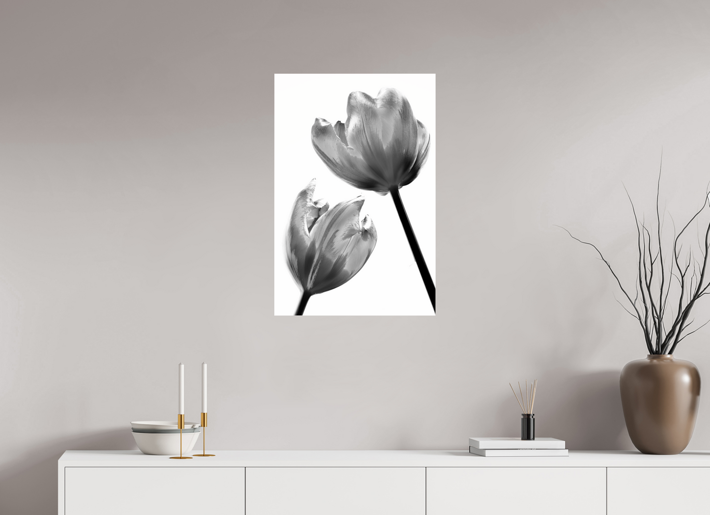 50 x 75 cm, Glänzender Foto-Abzug Acrylglas Tulpe-09