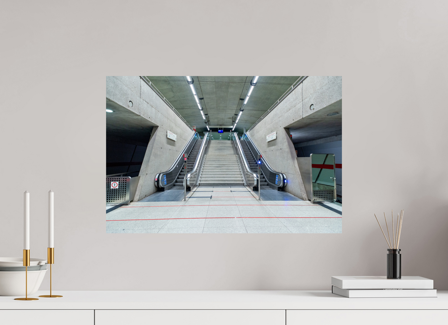 60 x 40 cm, Fine Art Print Metallic Edition Messestadt-Ost #2