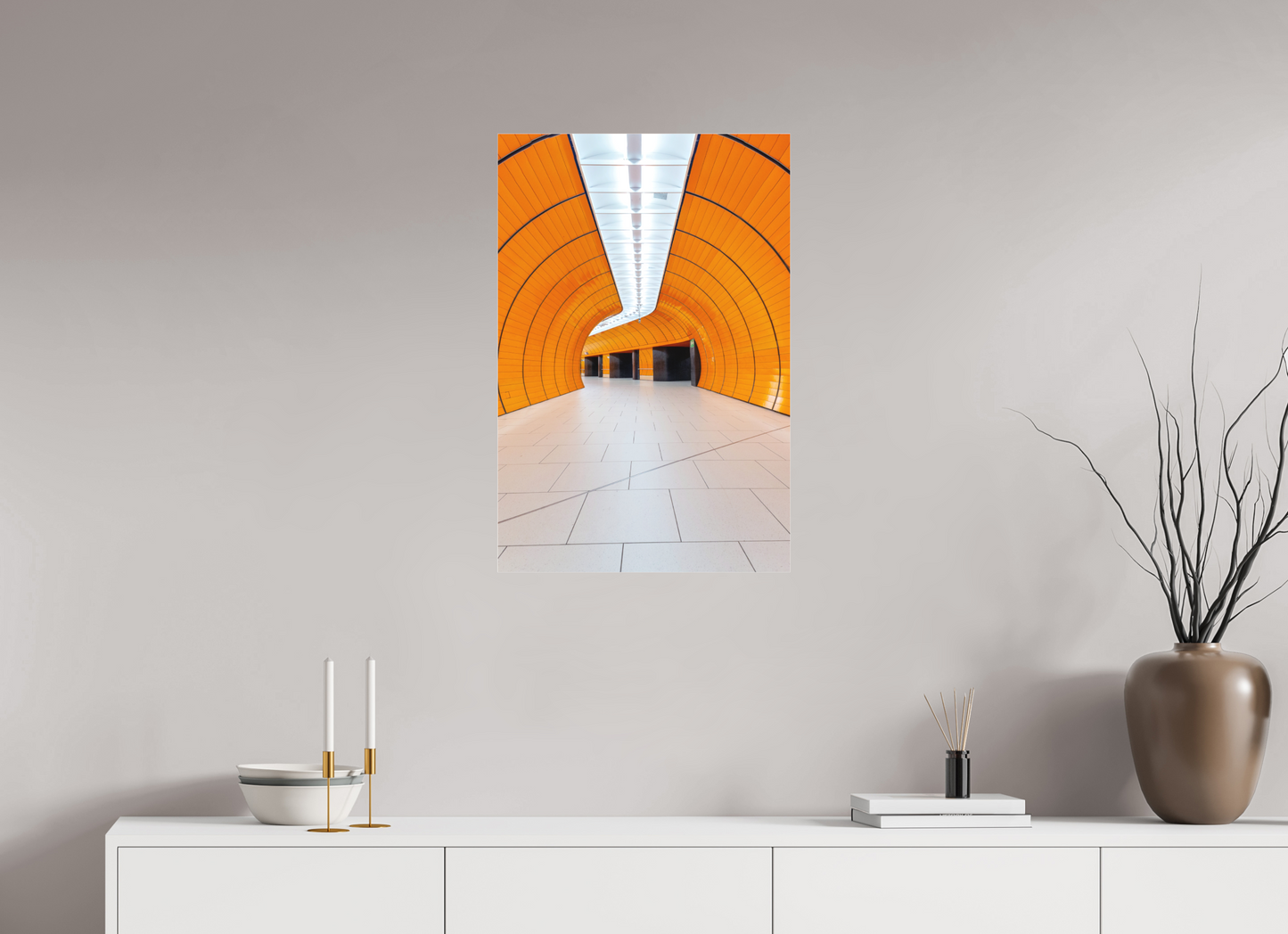 50 x 75 cm, Fine Art Acrylglas Matt Marienplatz #3 München