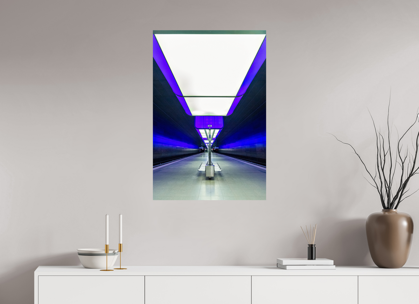 60 x 90 cm, Fine Art Print Metallic Edition Hafen City Universitaet #3 Hamburg