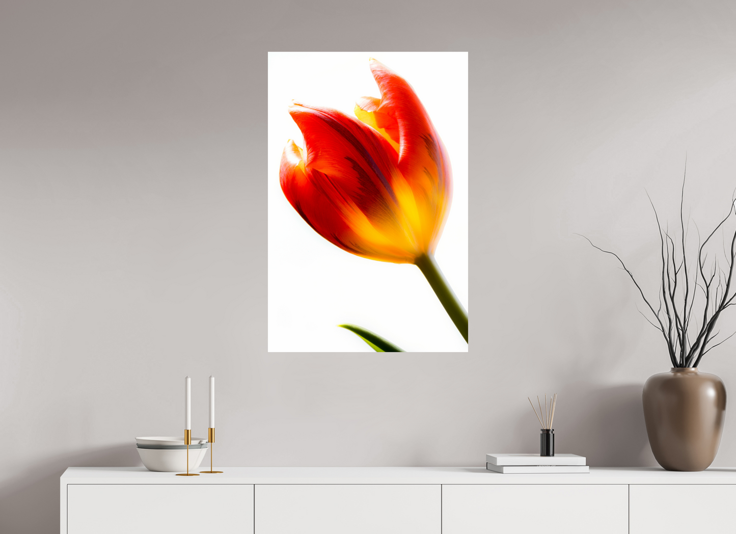 60 x 90 cm, ChromaLuxe HD Metal Print Tulpe-04