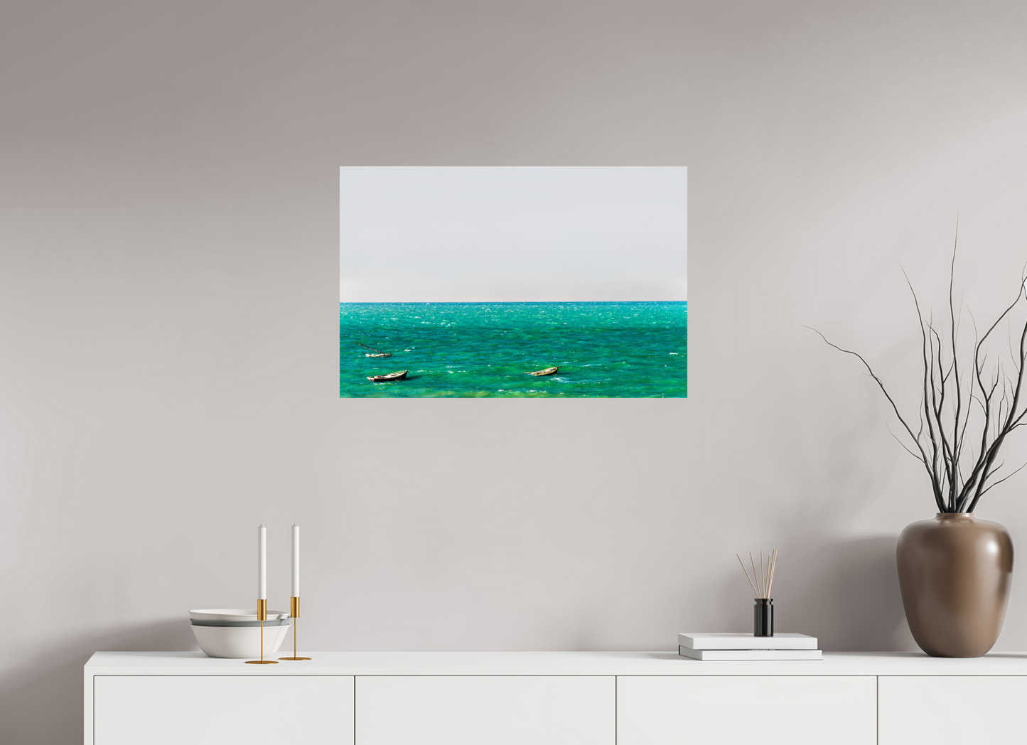 75 x 50 cm, Fine Art Print auf Alu-Dibond ohne Aufhang Praia de Canoa Quebrada - Canoa Quebrada- CE