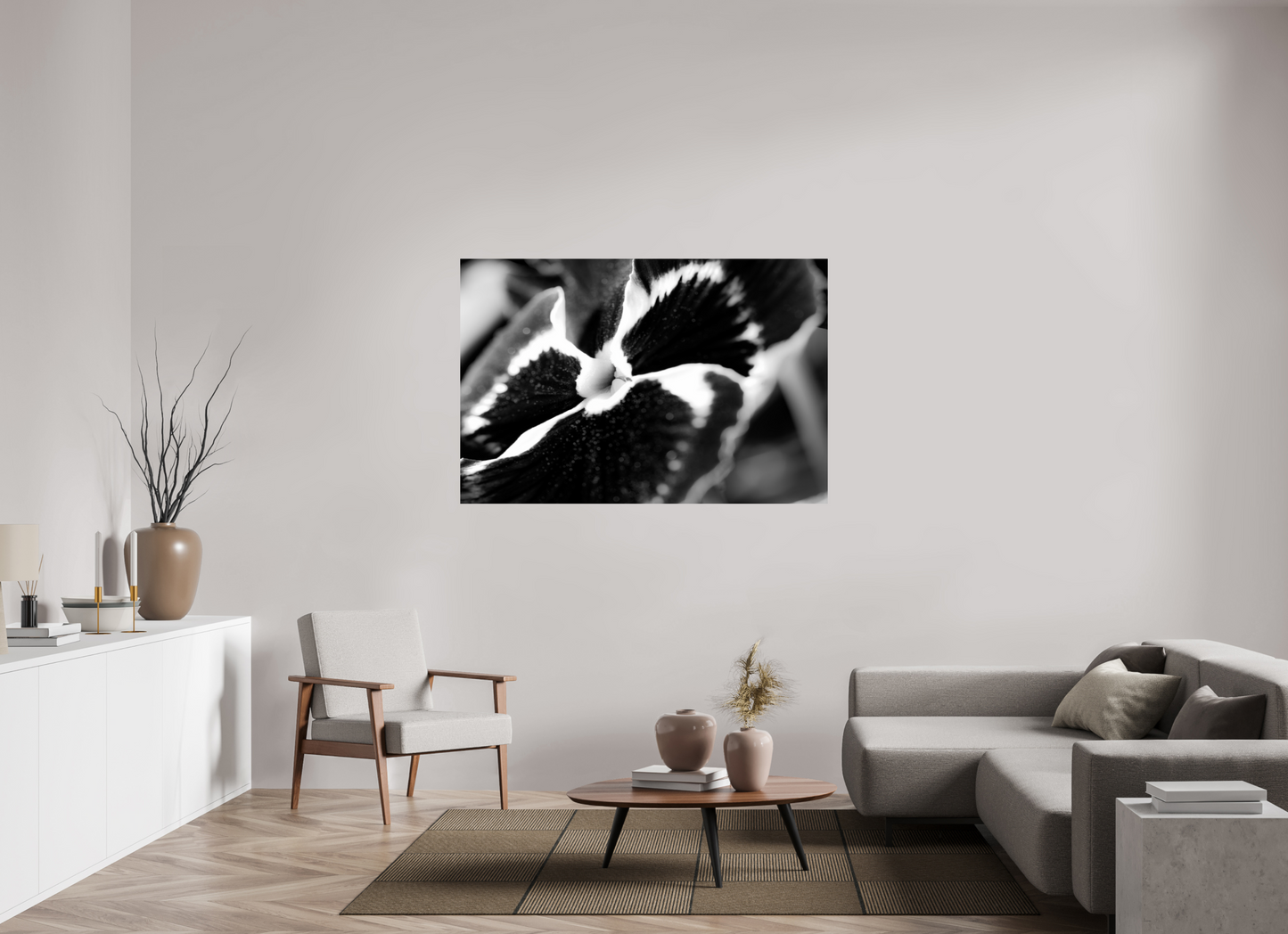 150 x 100 cm, ChromaLuxe HD Metal Print Stiefmuetterchen-01