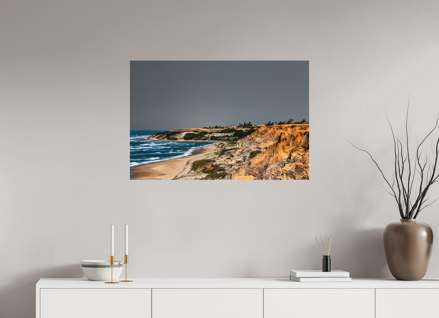 90 x 60 cm, Fine Art Acrylglas Matt Praia das Fontes - Beberibe - CE #2