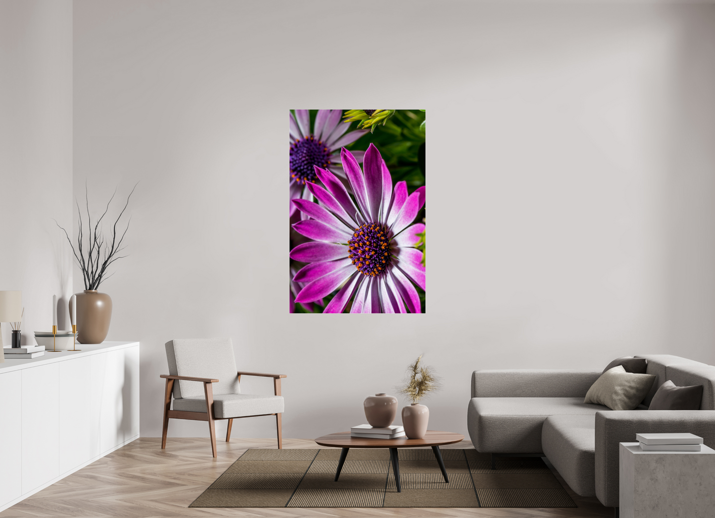 100 x 150 cm, Glänzender Foto-Abzug Acrylglas Kapmargerite_01