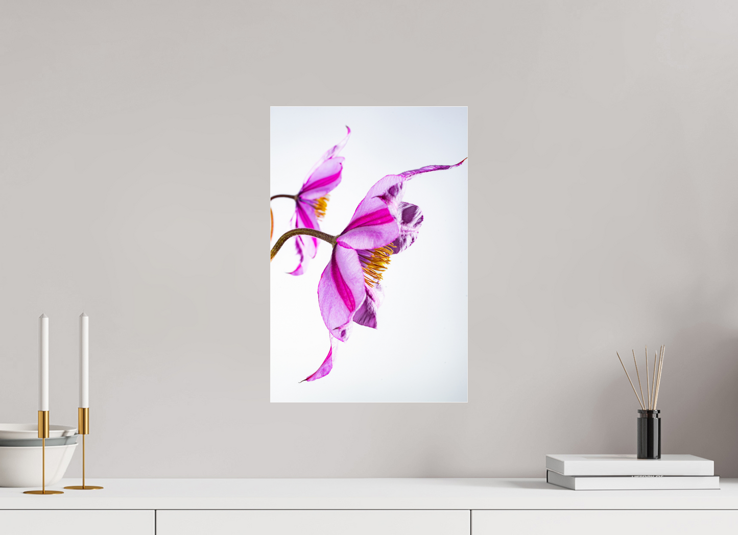 30 x 45 cm, Glänzender Foto-Abzug Acrylglas Clematis-06