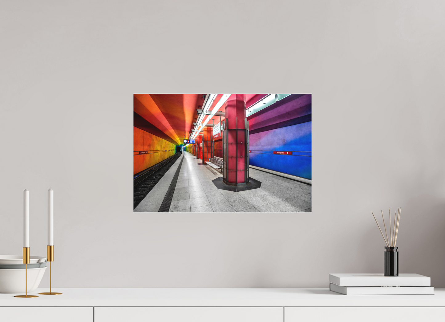 45 x 30 cm, Fine Art Acrylglas Matt Candidplatz #1 München