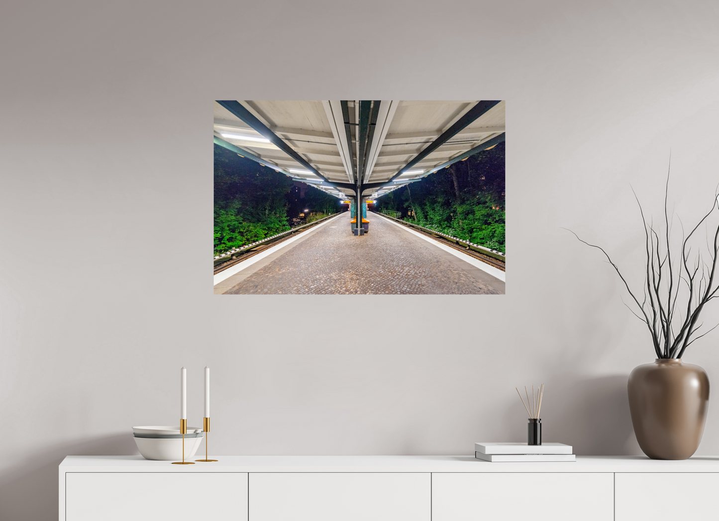 90 x 60 cm, Fine Art Print Metallic Edition Sierichstraße #1 Hamburg