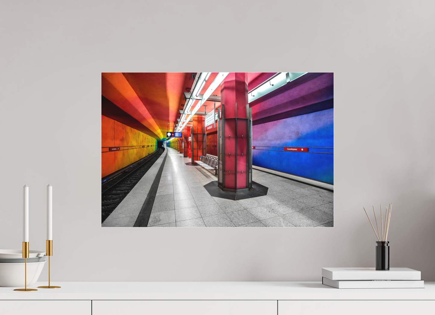 60 x 40 cm, Fine Art Acrylglas Matt Candidplatz #1 München