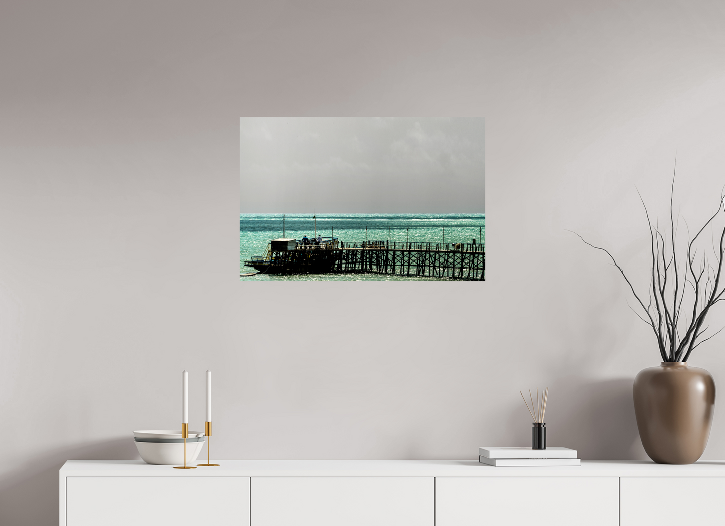 75 x 50 cm, Fine Art Print auf Alu-Dibond ohne Aufhang Pirangi - Parnamirim - RN
