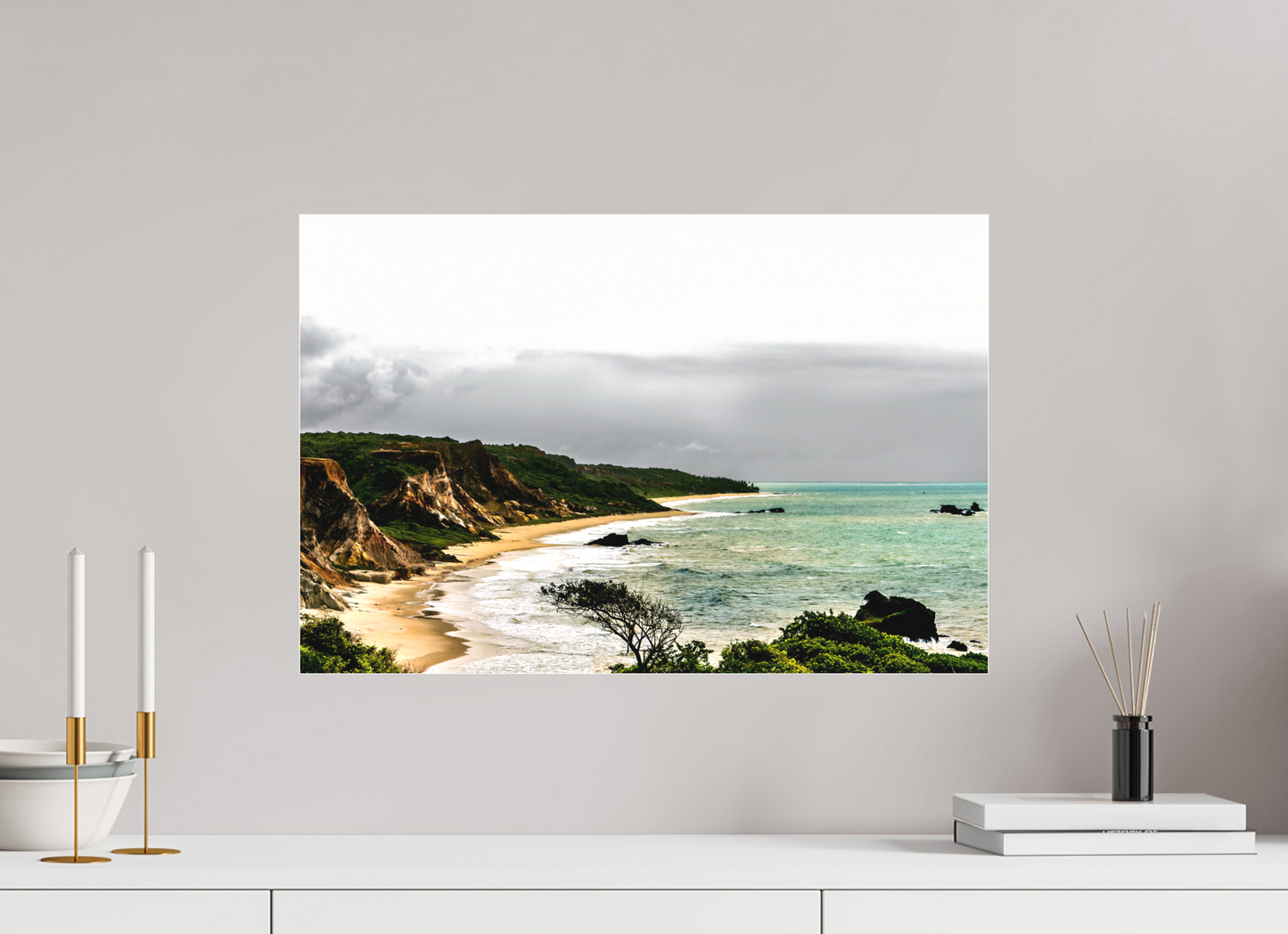 60 x 40 cm, Fine Art Acrylglas Matt Praia Da Arapuca - Conde - PB